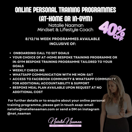 ONLINE PT PROGRAMMES - enquire to discuss